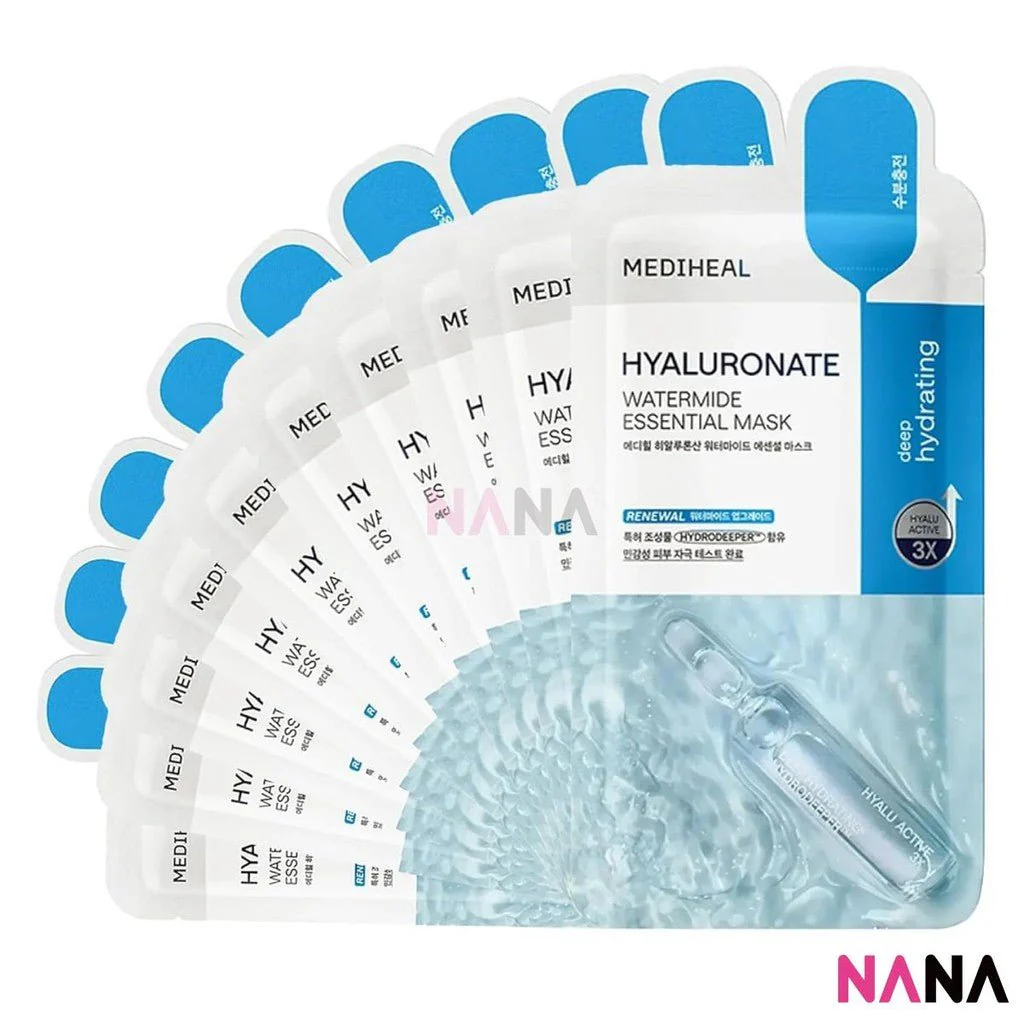 MEDIHEAL Hyaluronate Watermide Essential Mask 10pcs - Image 4