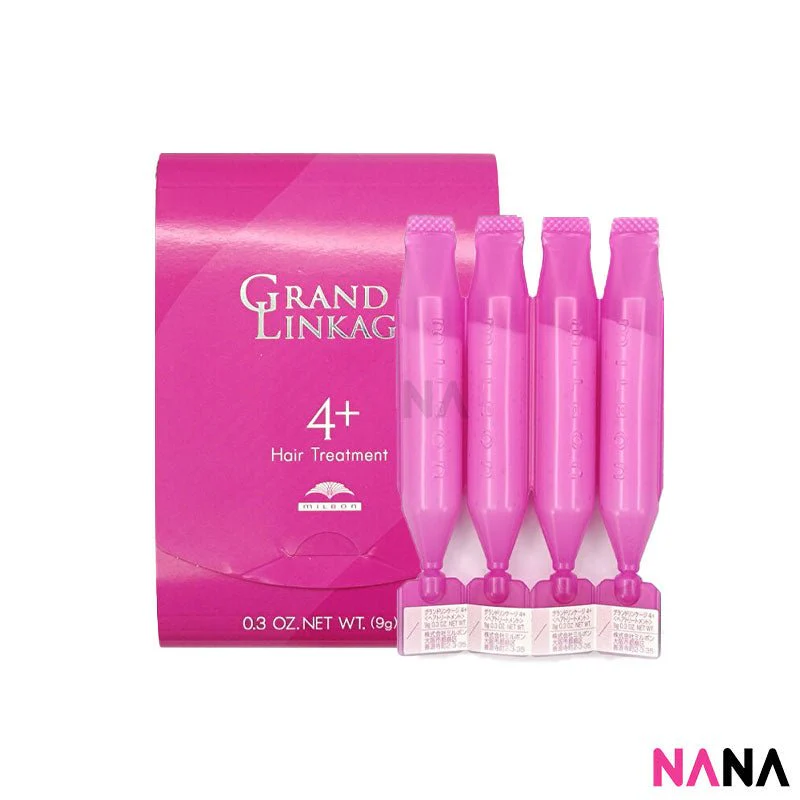 Milbon Grand Linkao Hair Treatment - 4+ (9g x 4pcs) [For Normal Hair] x2 - Image 3