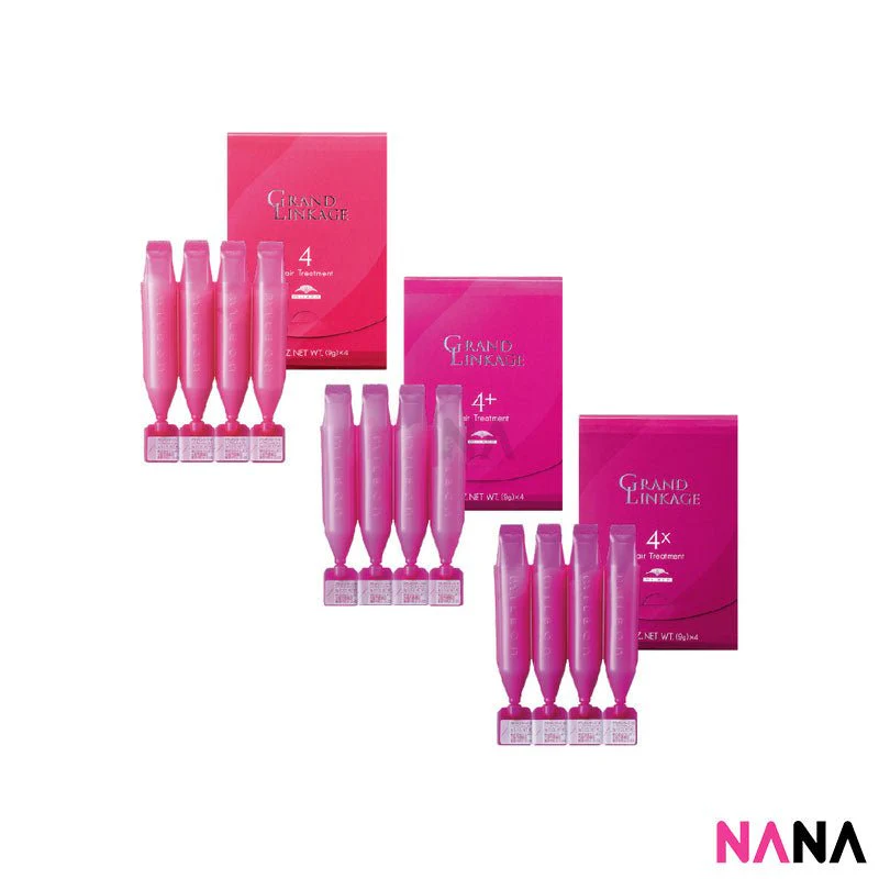 Milbon Grand Linkao Hair Treatment - 4x (9g x 4pcs) [For Coarse Hair] x 2 - Image 6