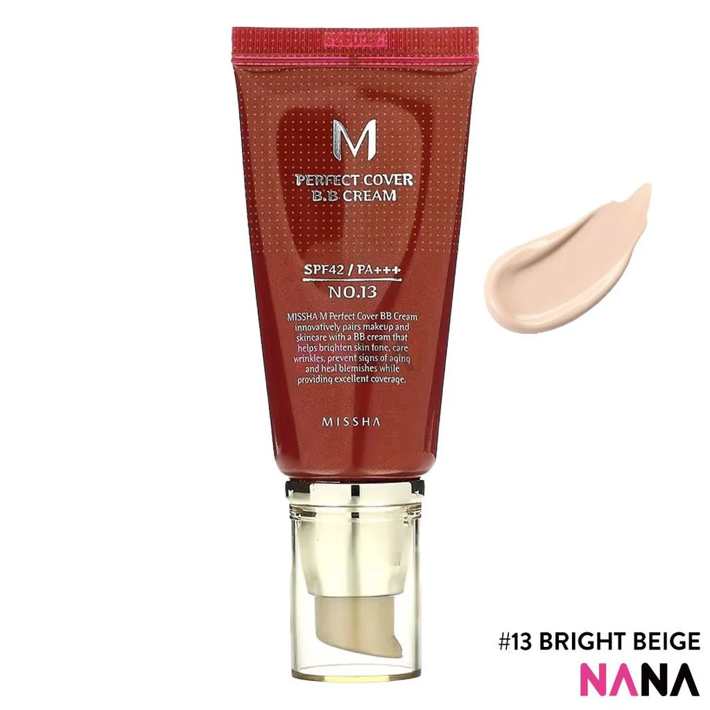MISSHA M Perfect Cover BB Cream SPF 42 PA+++ 13 Bright Beige 50ml x2 - Image 4