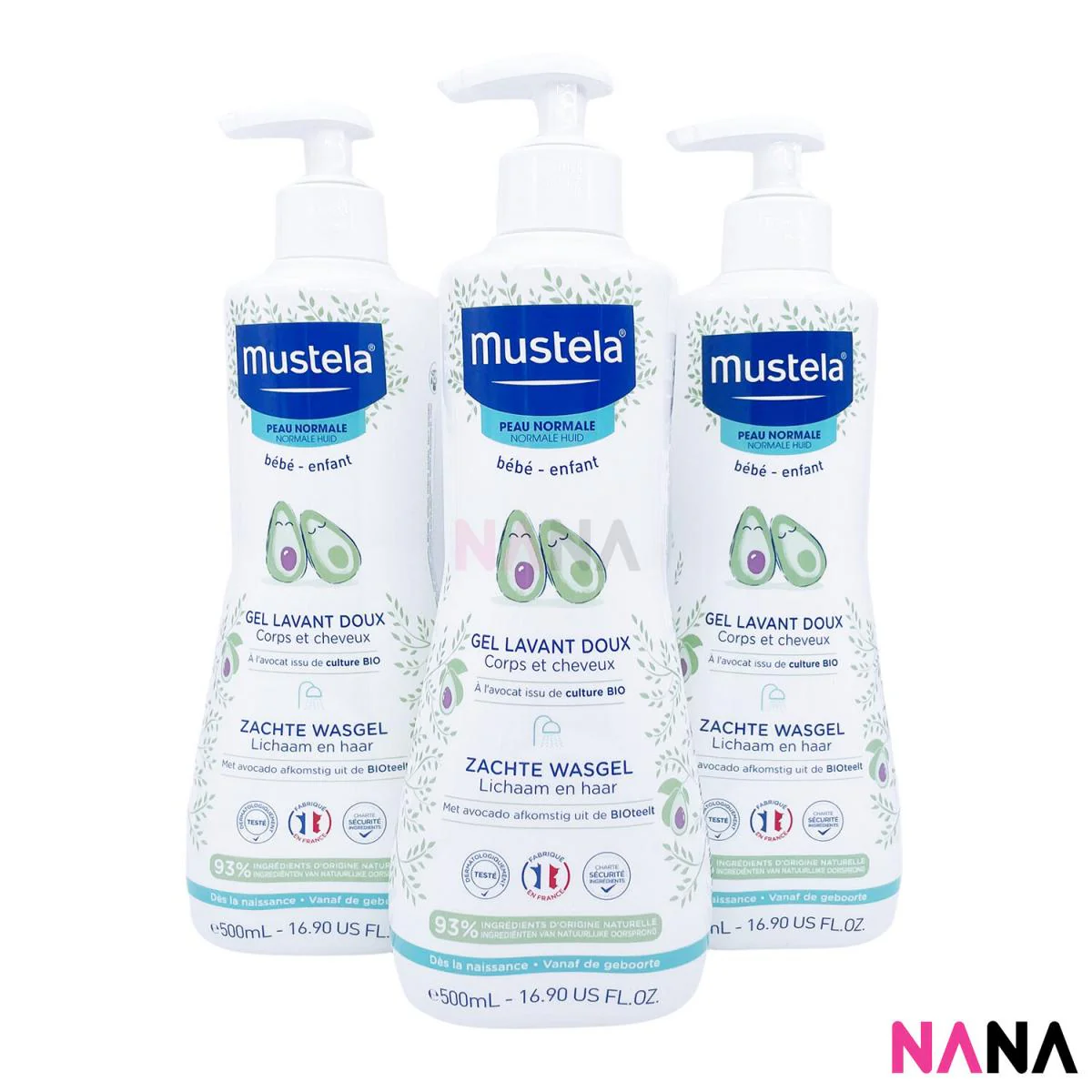 Mustela Gentle Cleansing Gel (Hair and Body Wash) 500ml x 3pcs - Image 5