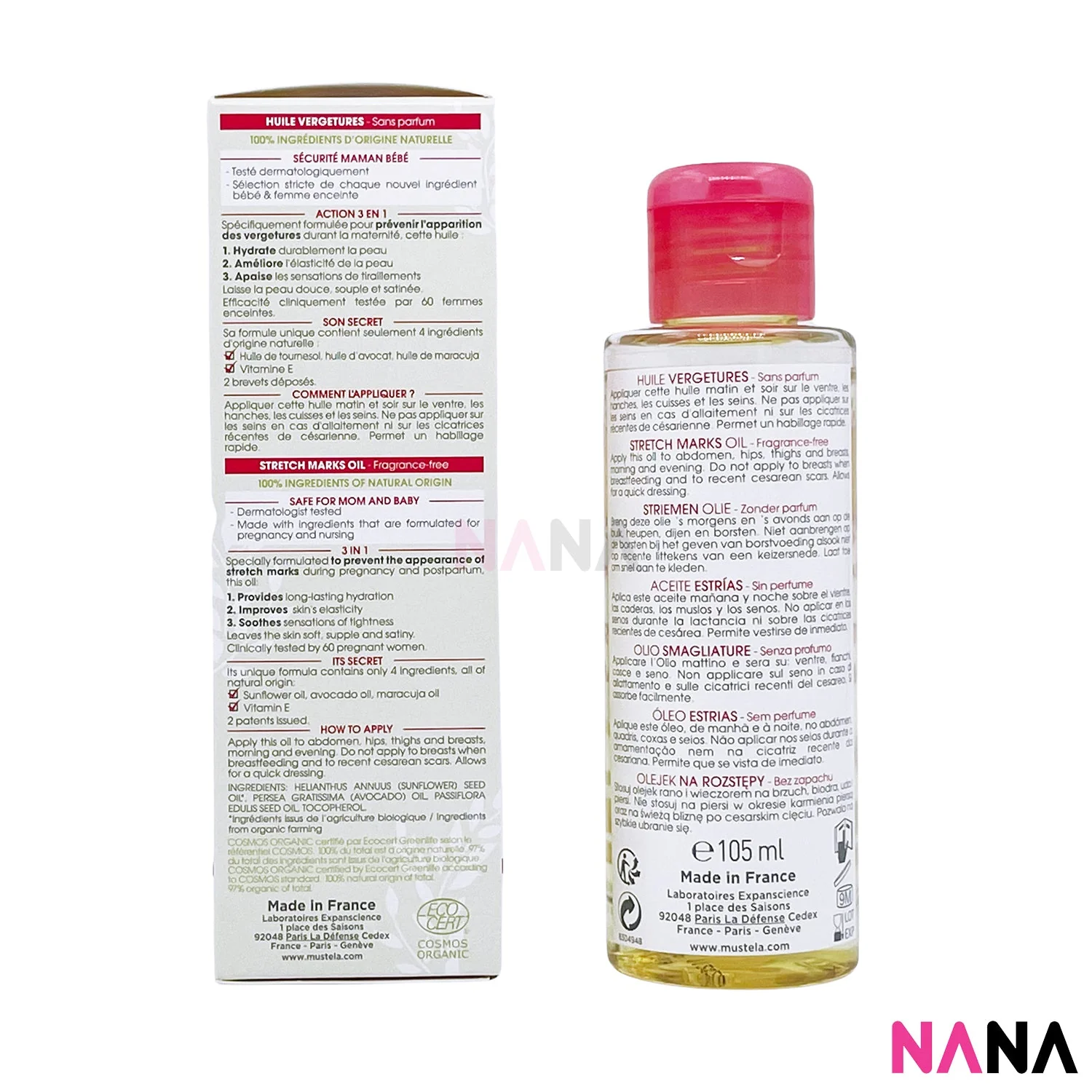 Mustela Maternity Stretch Marks Preventing Oil 105ml - Image 3