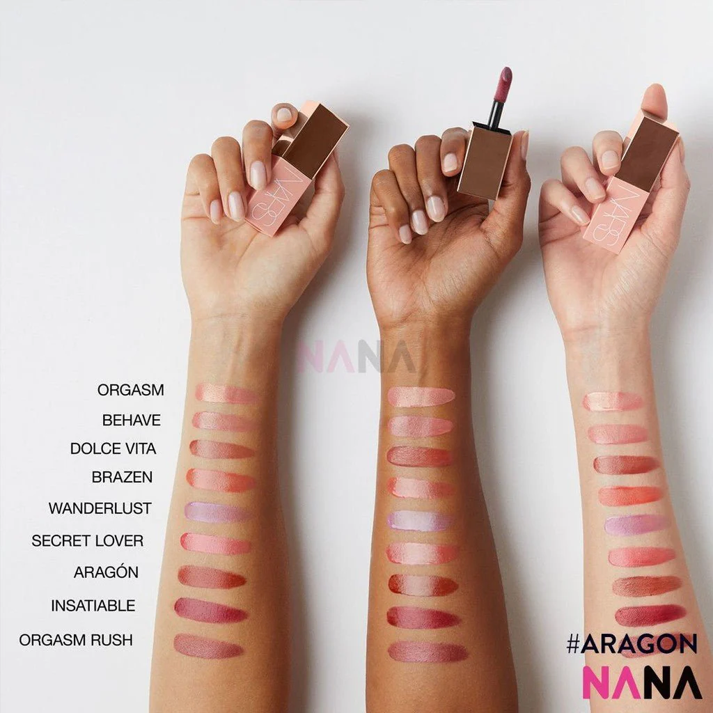 NARS Afterglow Liquid Blush # ARAGON - Warm chestnut brown 7ml - Image 6