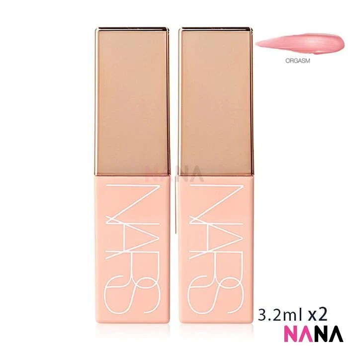 NARS Afterglow Liquid Blush ORGASM - Peachy Pink With Golden Shimmer Sample Pack (3.2ml x 2/1) - Image 4