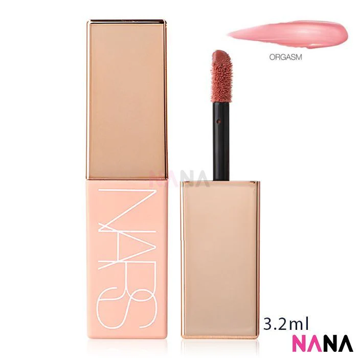 NARS Afterglow Liquid Blush ORGASM - Peachy Pink With Golden Shimmer Sample Pack (3.2ml x 2/1) - Image 5