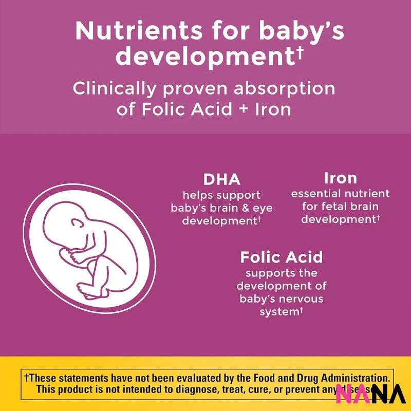 Nature Made Prenatal Folic Acid + DHA 150 Softgels - Image 2
