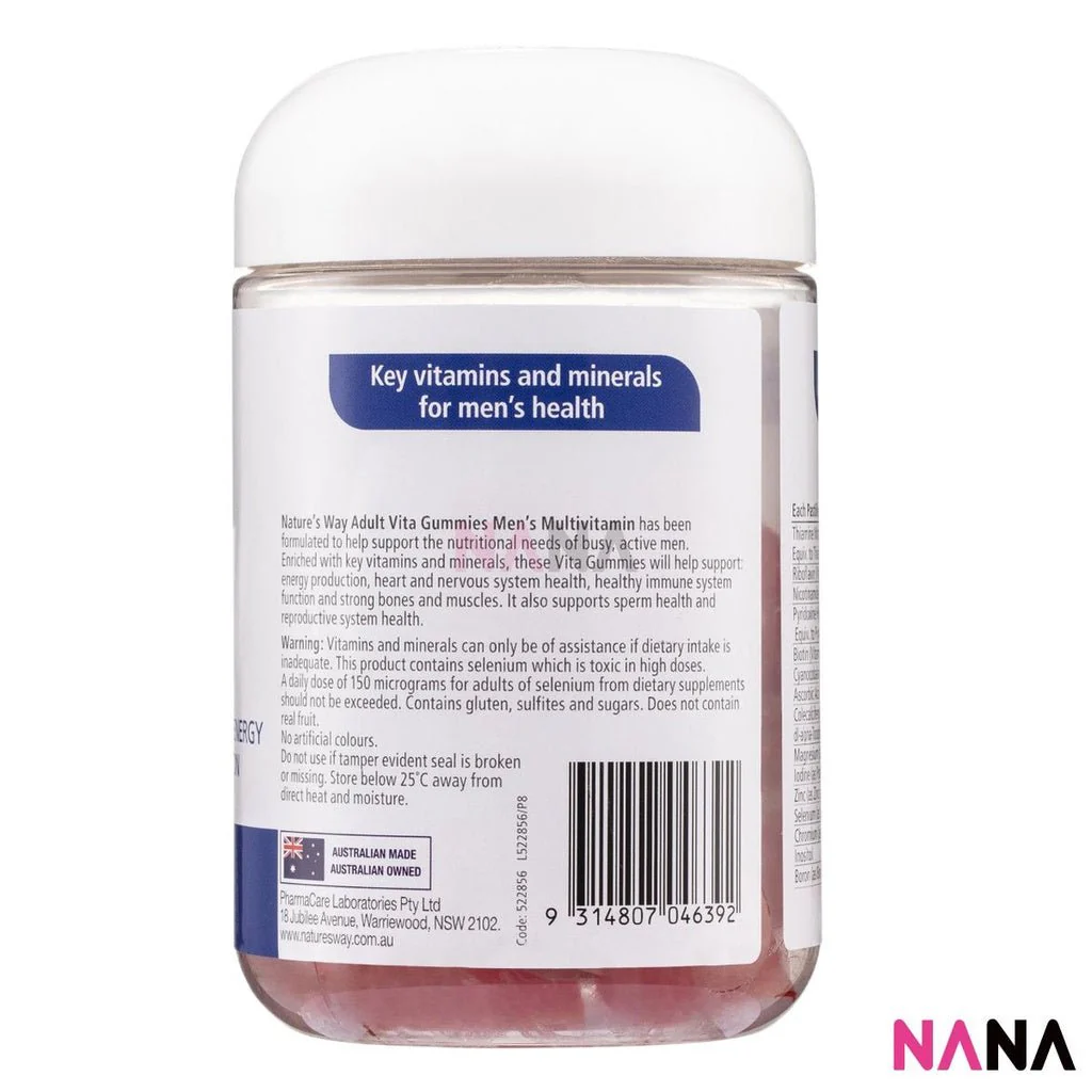 Nature's Way Adult Vita Gummies Men’s Multivitamin 100's - Image 3