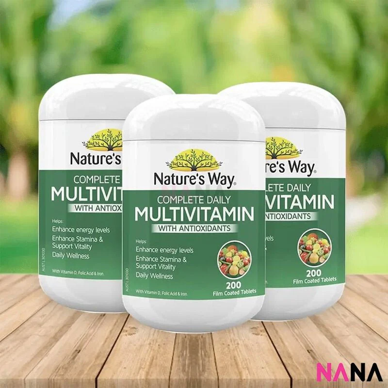 Nature's Way Complete Daily Multivitamin With Antioxidants 200 Tablets - Image 3