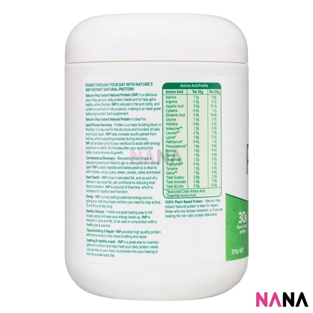 Nature's Way Instant Natural Protein Unflavoured 375g - Image 3