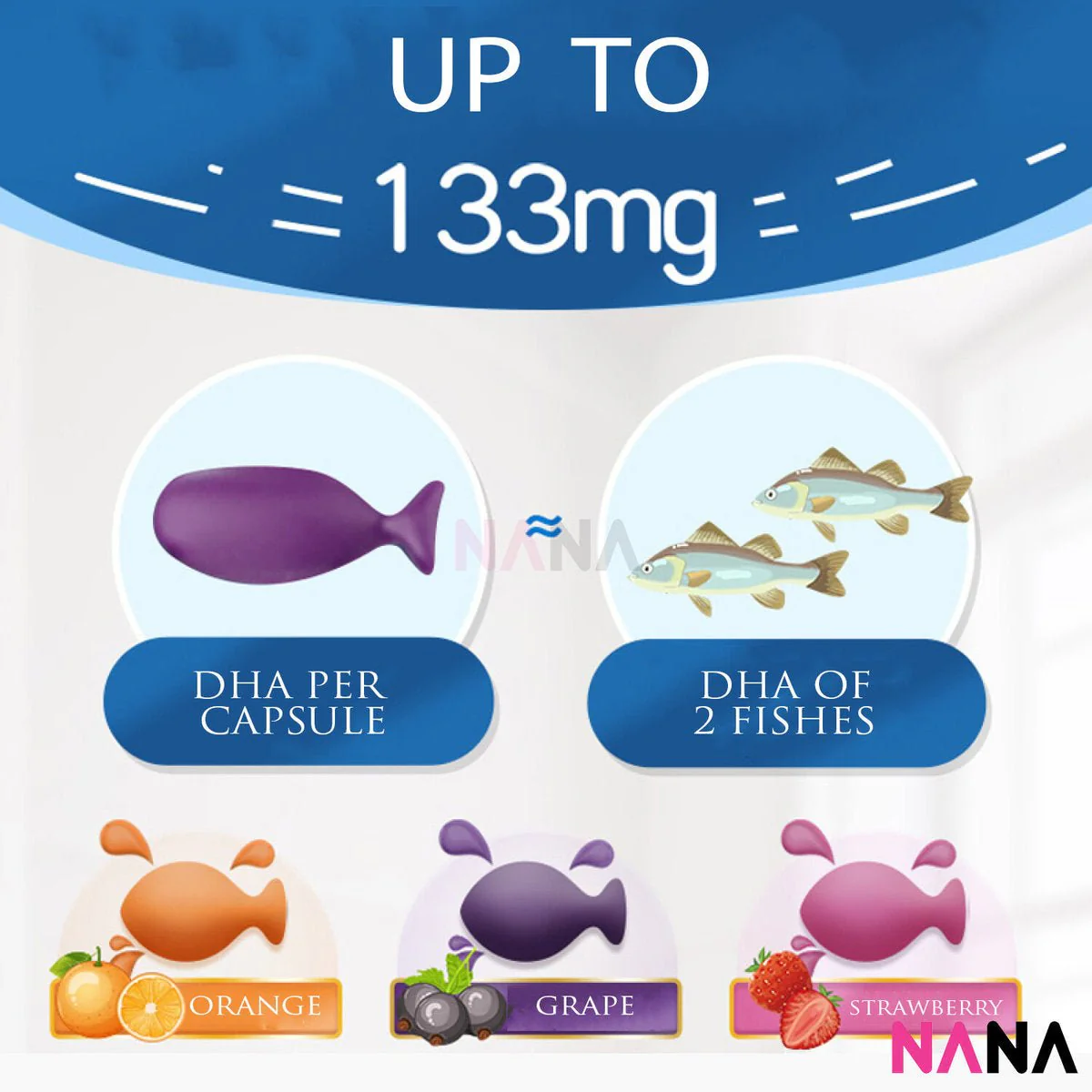 Nature's Way Kids Smart Bursts High DHA Omega-3 Fish Oil Trio 180 Capsules - Image 5