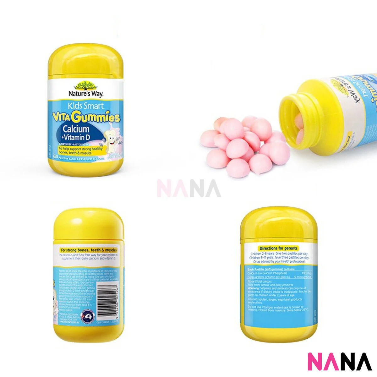 Nature's Way Kids Smart Vita Gummies Calcium 60 Pastilles - Image 2
