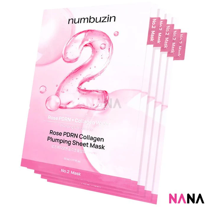 NUMBUZIN No.2 Water Collagen 65% Voluming Mask 5Sheets/box - Image 2