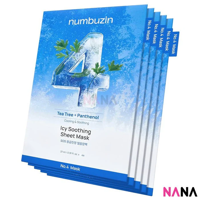 NUMBUZIN No.4 Icy Soothing Mask 5Sheets/box - Image 3