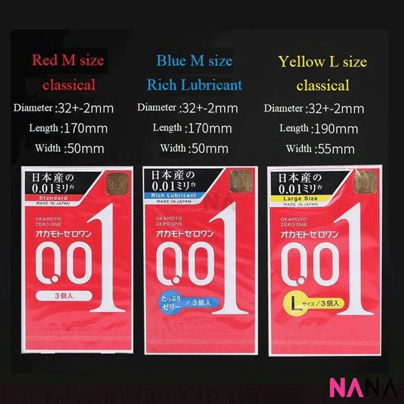 Okamoto 001 Large Zero One - L Size (Japan Original) Yellow Label - Image 3