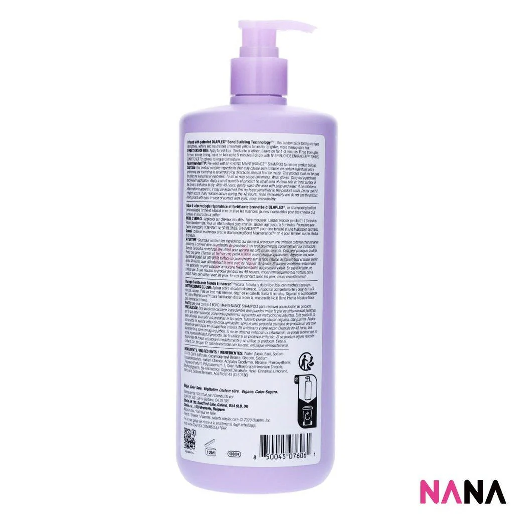 Olaplex No.4P Blonde Enhancer Toning Shampoo 1000ml - Image 2