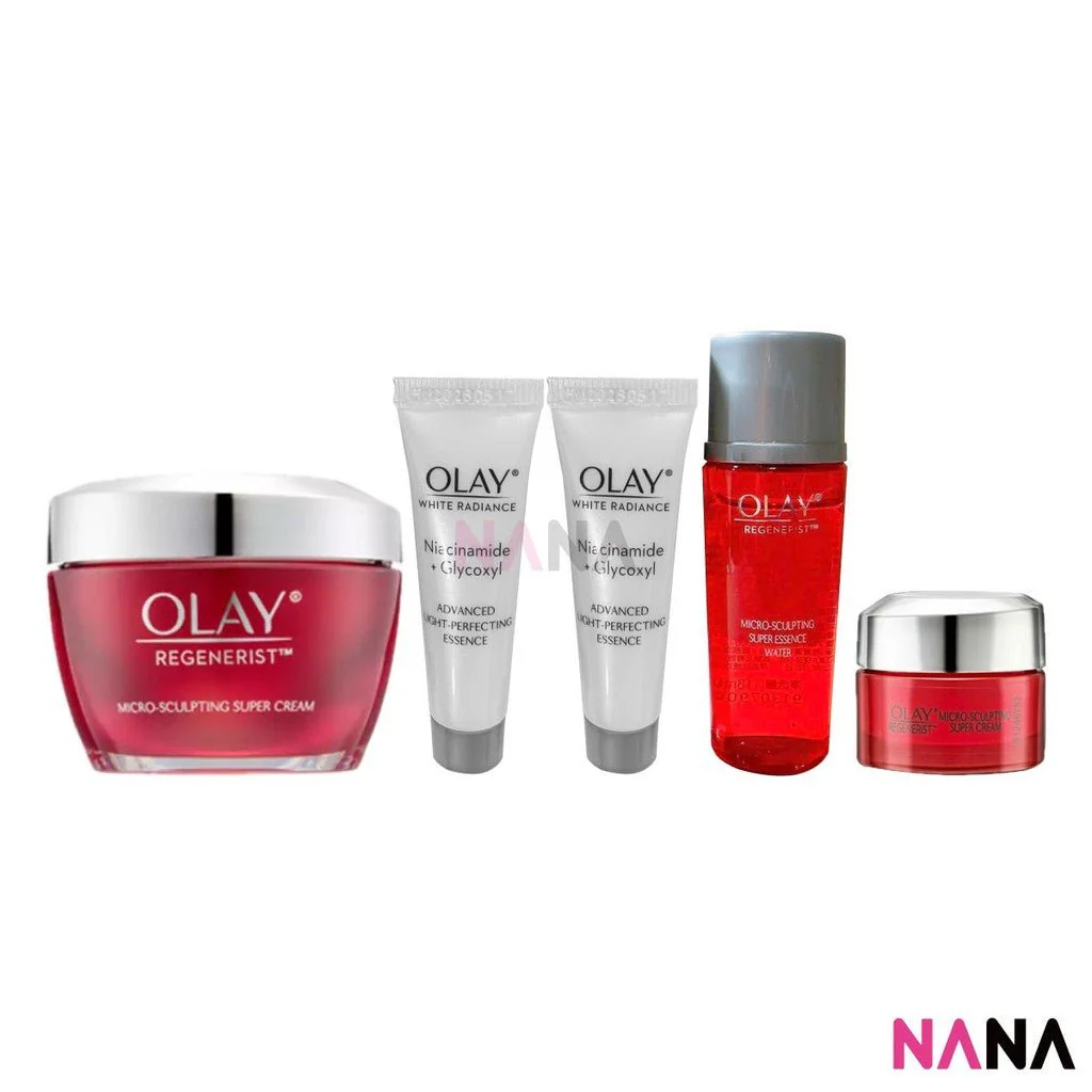 OLAY Bouncy & Firming Pack(Super Cream 50g + 14g + Toner 18ml + Radiance Ess 6ml x2) - Image 2