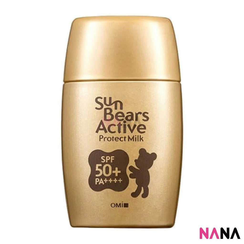 OMI Sun Bears Active Protect Milk SPF50+ PA+++ - Gold (Strong Waterproof & Sweatproof) 30g - Image 2