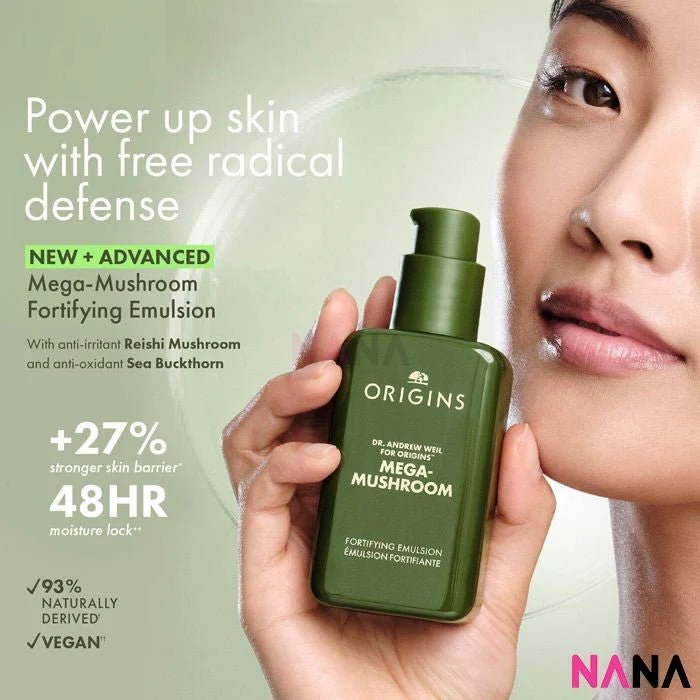Origins Mega-Mushroom Antioxidant Defense Relief & Resilience Fortifying Emulsion 100ml - Image 3