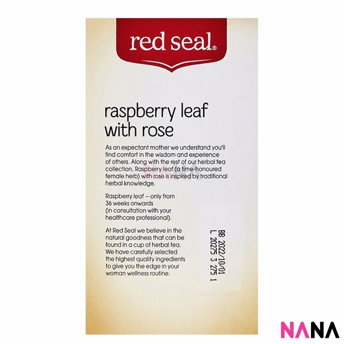 Red Seal Raspberry Leaf Tea 35g (20 Unbleached Teabags) - Image 4