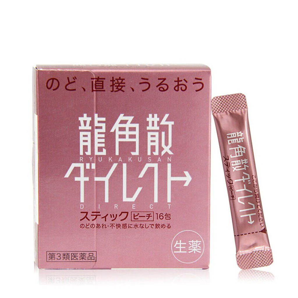 Ryukakusan Sore Throat Direct Stick & Candy Combo (16 x Mint+16xPeach+20x Mango) - Image 4