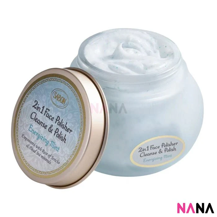 SABON 2 in 1 Face Polisher- Mint 200ml - Image 3