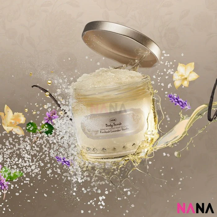 SABON Body Scrub Large - Patchouli Lavender Vanilla 600g - Image 2