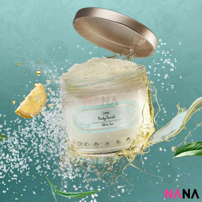 SABON Body Scrub Large - White Tea 600g - Image 2