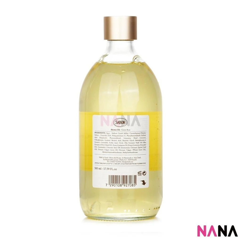 SABON Shower Oil - Green Rose 500ml - Image 3