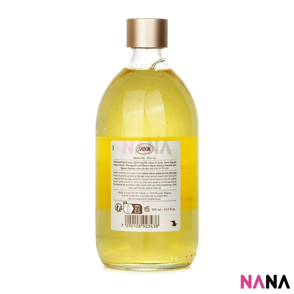 SABON Shower Oil - White Tea 500ml - Image 3