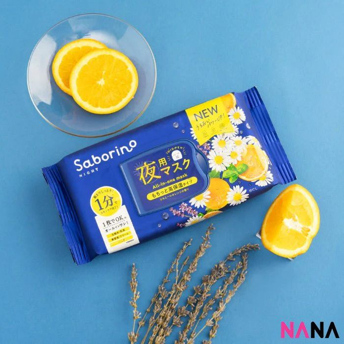 Saborino Goodnight Sleeping Mask 5 in 1 Goodness - Chamomile & Grapefruit 30 Sheets - Image 3