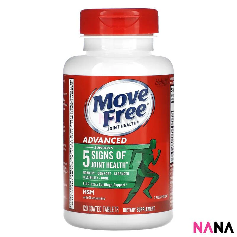Schiff Move Free Advanced Plus MSM With Glucosamine Joint Supplements 120 Tablets - Image 3