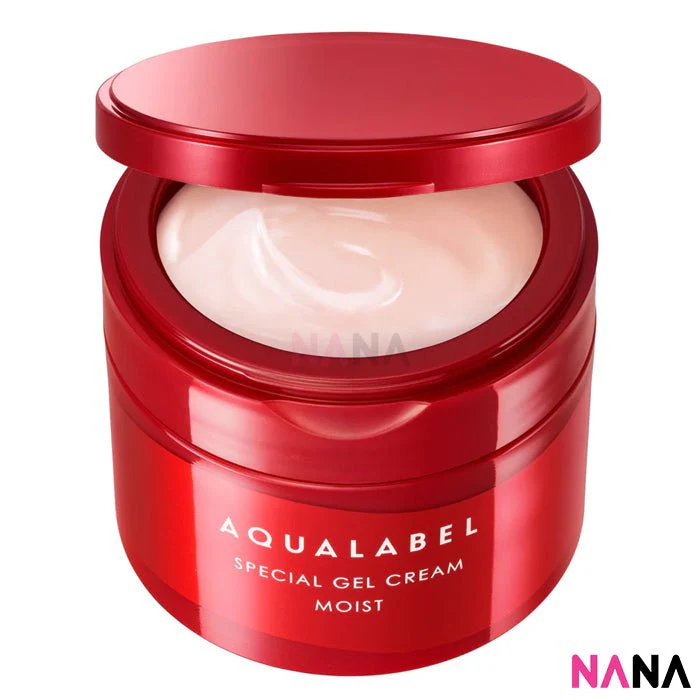 Shiseido Aqualabel Special Gel Cream Moist All-in-one Facial Moisturizer 90g - Image 4