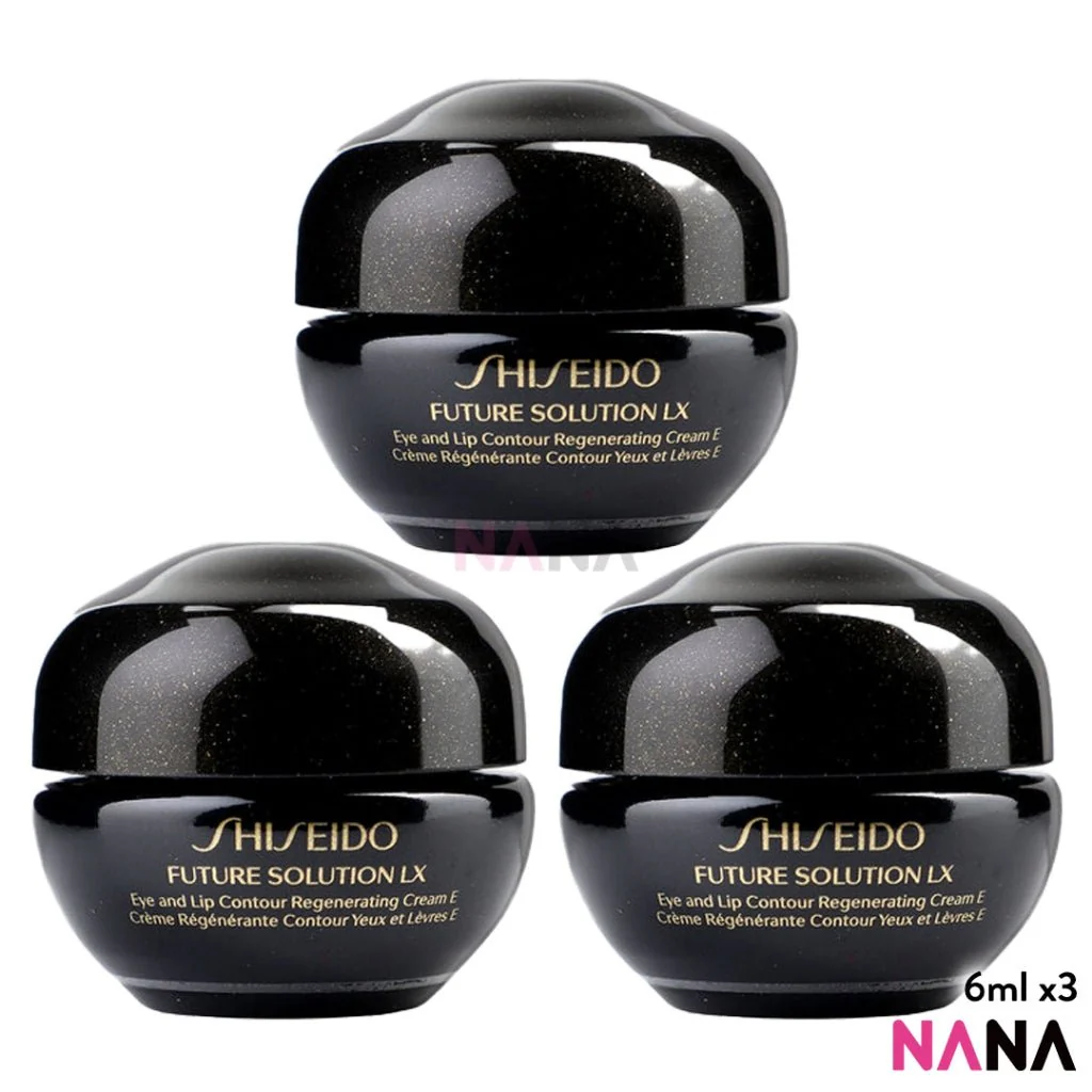 SHISEIDO FUTURE SOLUTION LX Eye And Lip Contour Regenerating Cream Sample Pack (6ml x 3/2/1) - Image 4