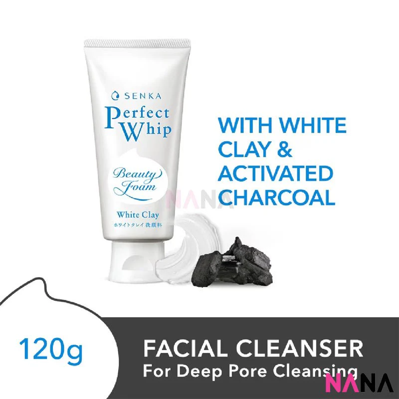Shiseido Senka Perfect Cleansing Foam 120g - White Clay - Image 2