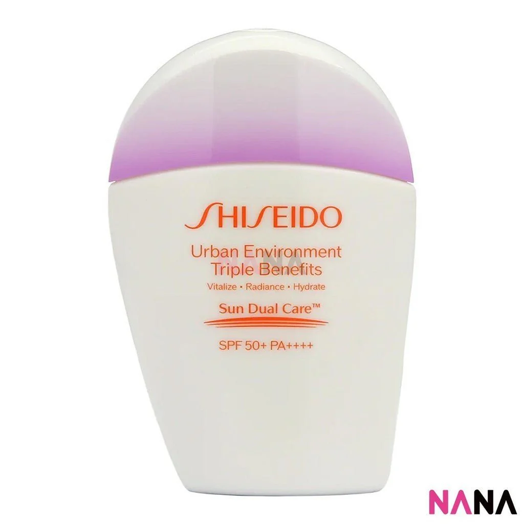 SHISEIDO Urban Environment Triple Beauty Suncare Emulsion SPF 50+ PA++++ 30ml - Image 2