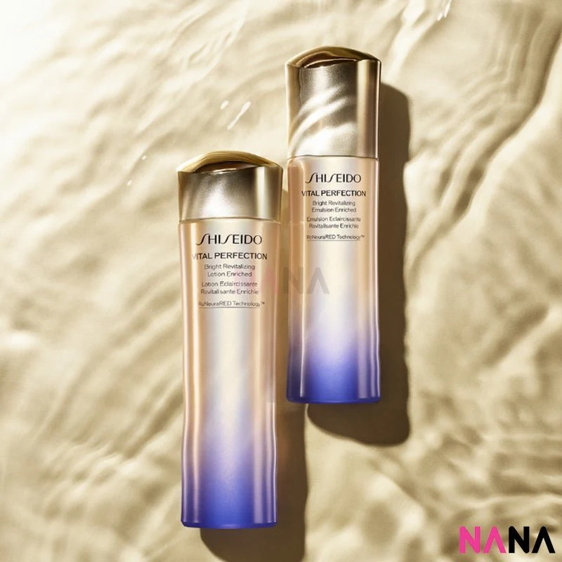 Shiseido VITAL PERFECTION Bright Revitalizing Enriched Basic Set (Toner 150ml + Emulsion 100ml) - Image 4