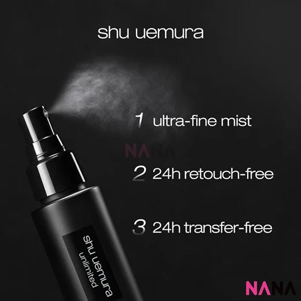 shu uemura Unlimited Lasting Makeup Fix Mist Sample Pack (30ml x 3/2/1) - Image 4