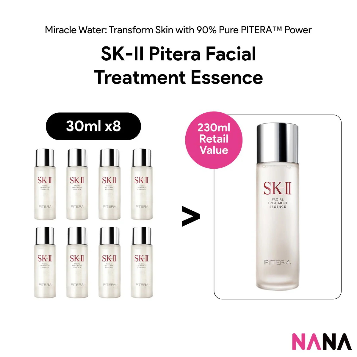 SKII SK-II SK2 Pitera Facial Treatment Essence Sample Pack (30ml x 2/4/8)