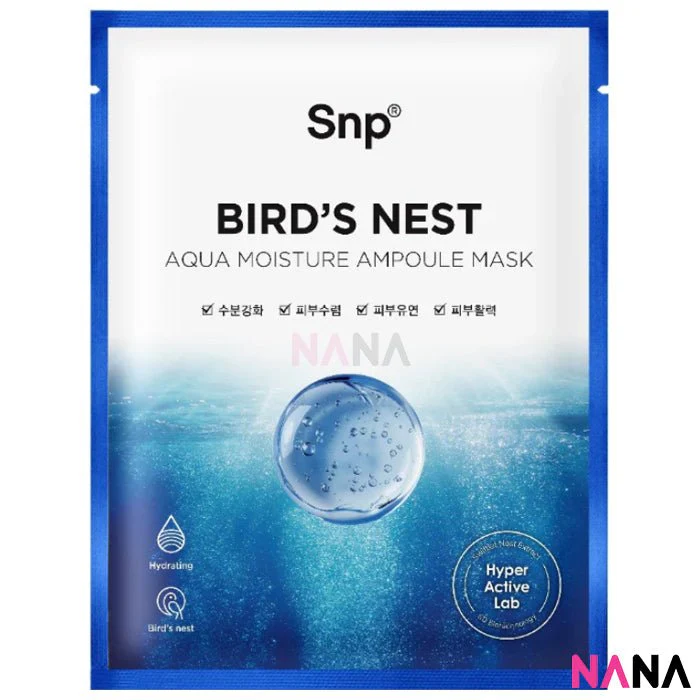 SNP Bird's Nest Aqua Ampoule Mask (10 Sheets) - Image 3