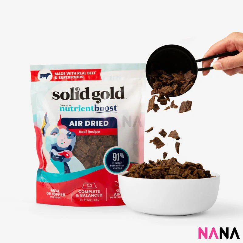 Solid Gold Air Dried Topper Complete & Balanced Meal Topper For Dogs - Beef 1LB (EXP:01 2026) - Image 4