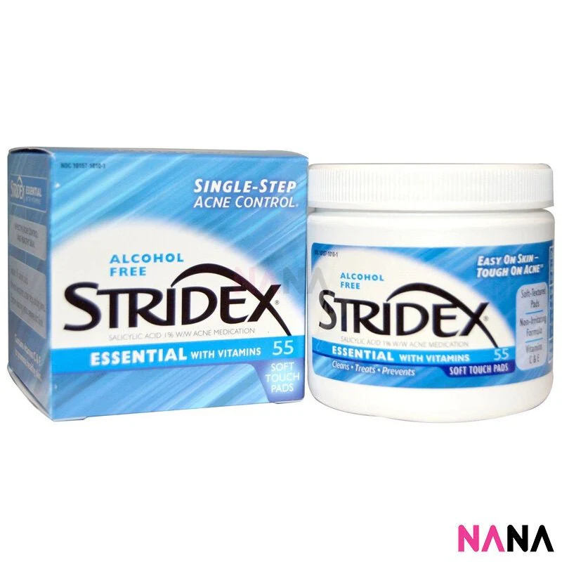 Stridex Single-Step Acne Control Essential With Vitamins 55 Soft Touch Pads - Blue - Image 3