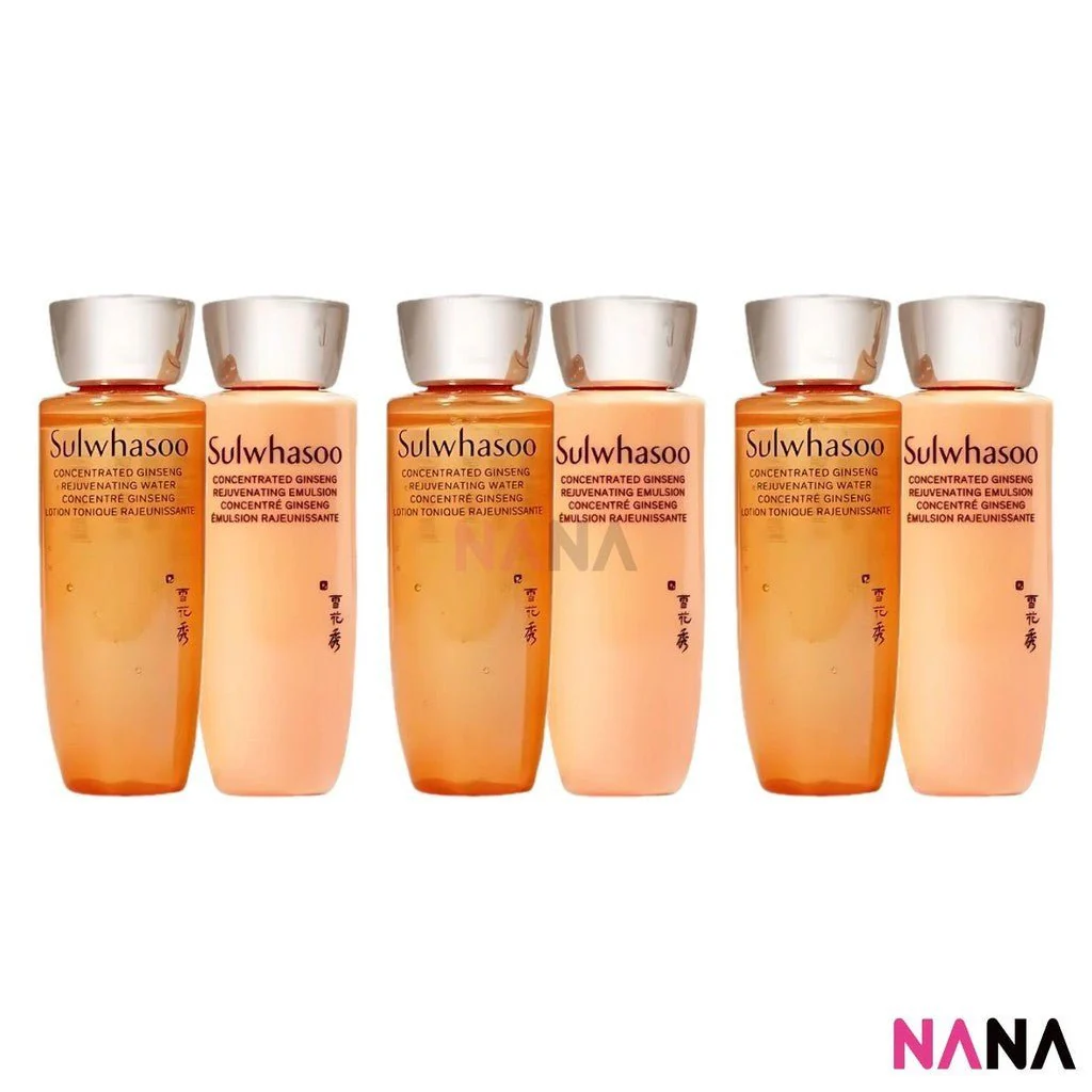 Sulwhasoo Concentrated Ginseng Rejuvenating Base Set Sample Pack (Water 25ml + Emulsion 25ml) x 3/6 - Image 5
