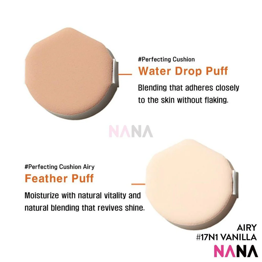 SULWHASOO Perfecting Cushion Airy SPF50+ PA+++ 17N1 VANILLA (15g + 15g Refill) - Image 6