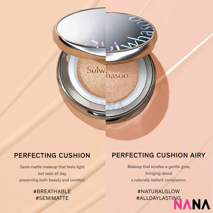 Sulwhasoo Perfecting Cushion SPF50+ PA+++ 23N1 SAND (15g + 15g Refill) - Image 6