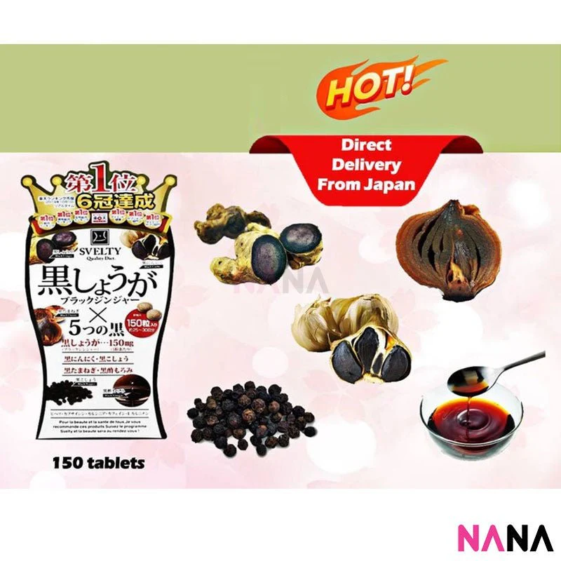 Svelty Black Ginger Diet Supplement 150 Tablets - Image 3
