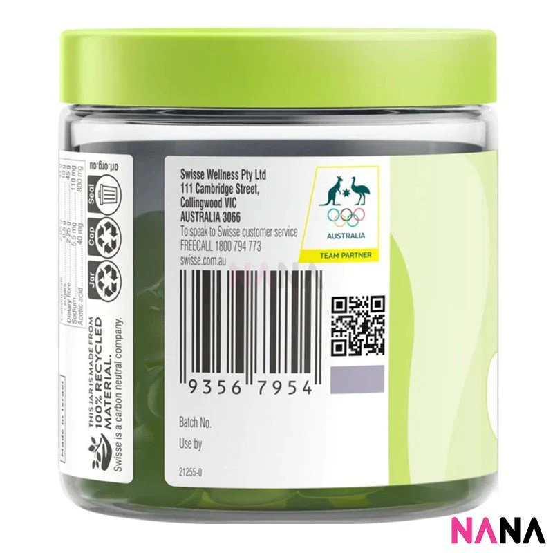 Swisse Apple Cider Vinegar + Fibre Gummies 45 Gummies - Image 3