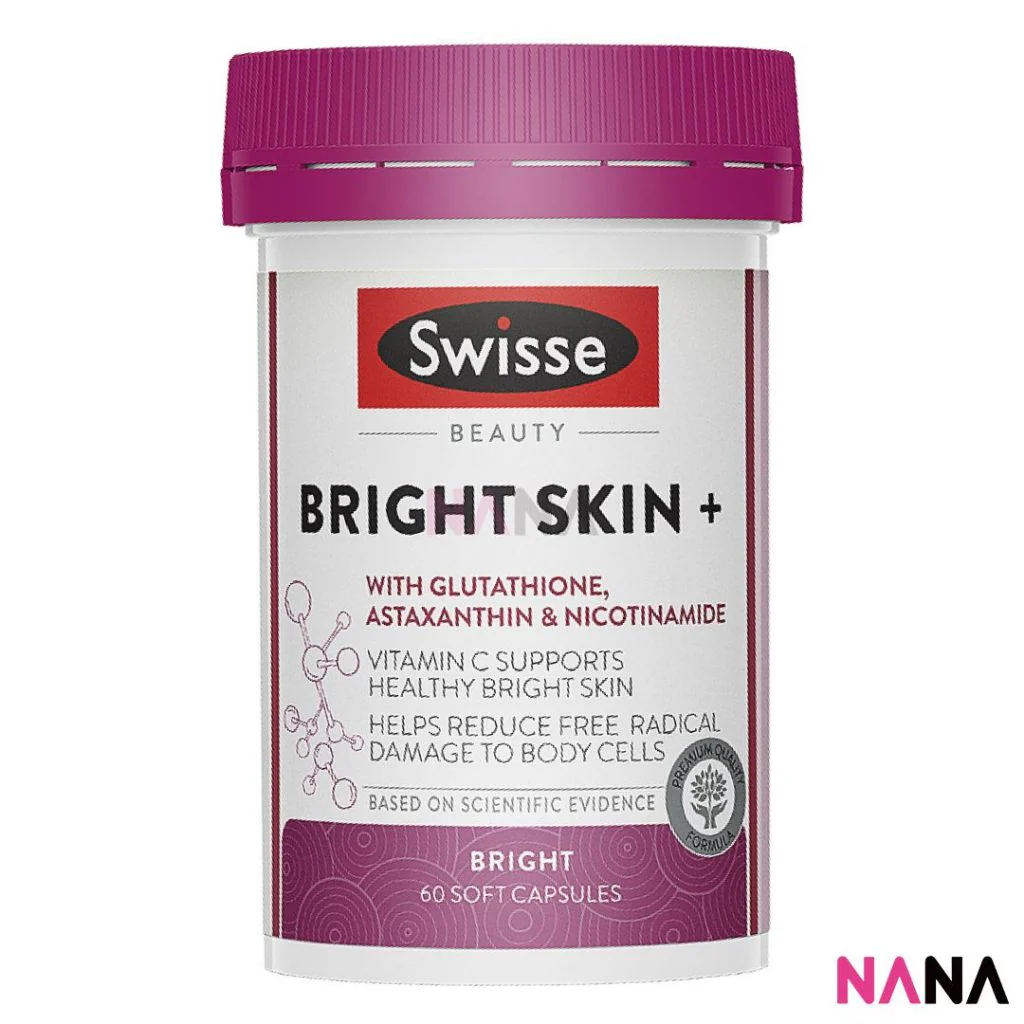 Swisse Beauty Bright Skin + 60 Capsules & Beauty High Strength Marine Collagen 60 Tablets - Image 3