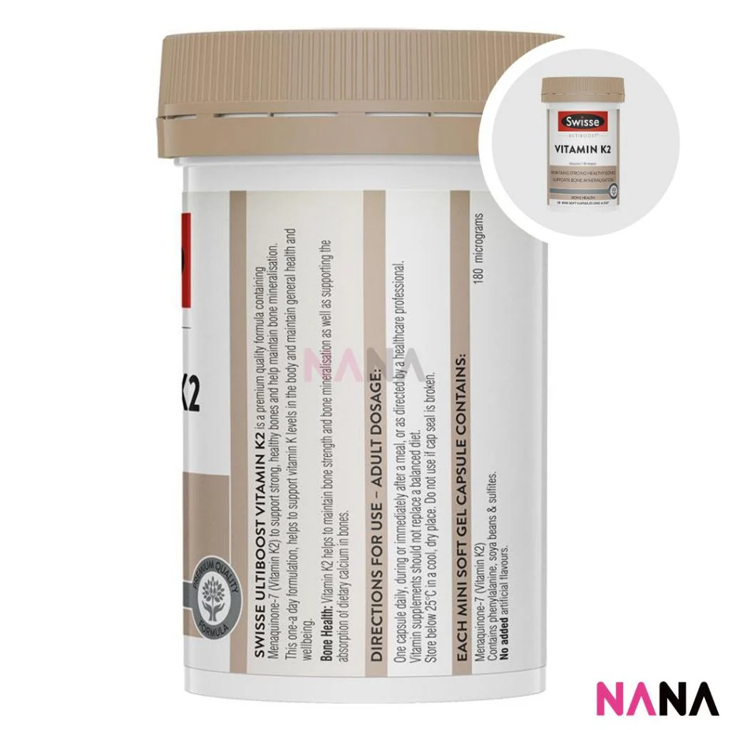 Swisse Beauty Bright Skin + 60 Capsules & Vitamin K2 60 Capsules - Image 4