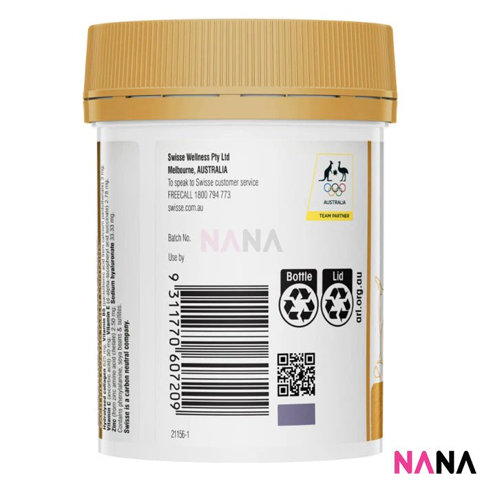 Swisse Beauty Collagen + Hyaluronic Acid Booster 80 Film Coated Tablets - Image 3