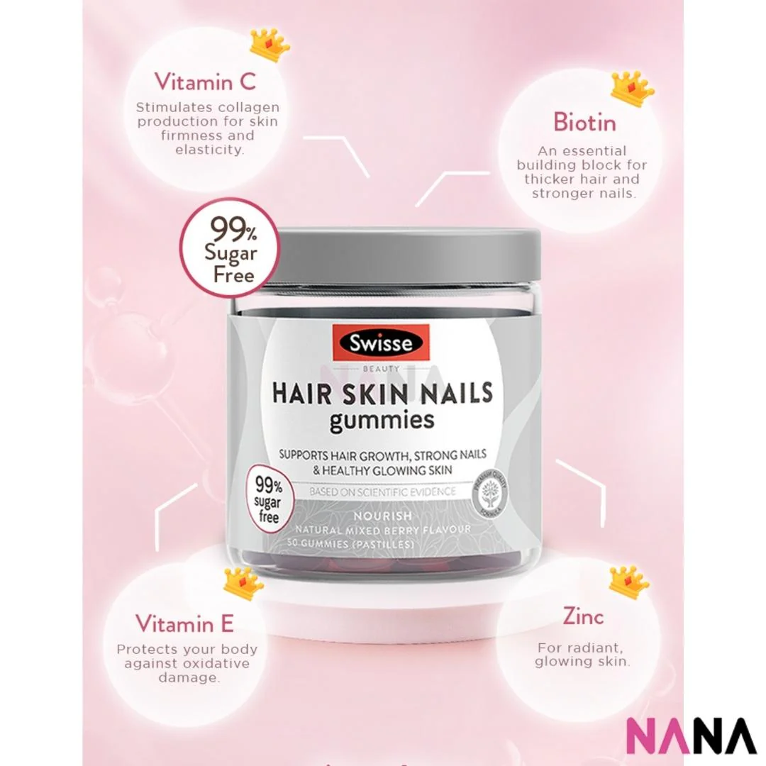 Swisse Beauty Hair Skin Nails Gummies 50 Gummies - Image 4